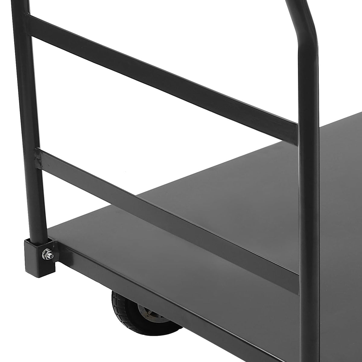 24 x 49in Industrial Flat Dolly Cart, 20000lbs Capacity Heavy Duty Cart, Flatbed Hand Truck, Metal Platform Cart with Casters, Folding Hand, Slope Pads (Without Slope Pads)