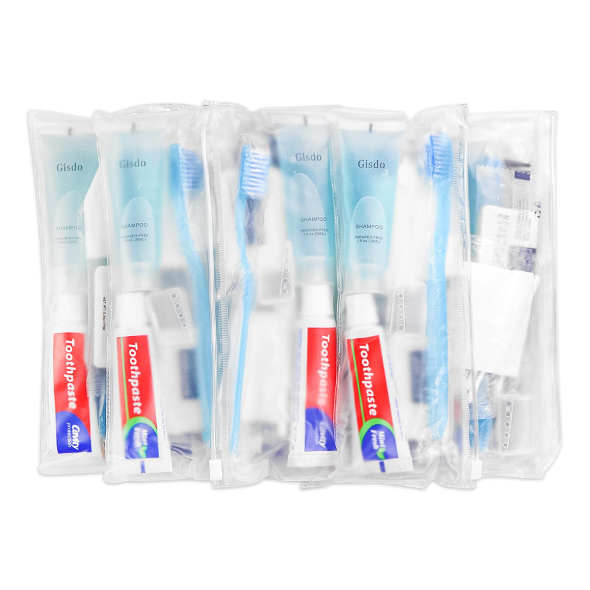 50 Kits Basic Toiletry Kits Homeless Personal Hygiene Kit Bulk Homeless Care Package Supplies Travel Toiletry Kit Homeless Hygiene Kit Bulk for Men Women Disposable Toiletry Kit(10-IN-1)