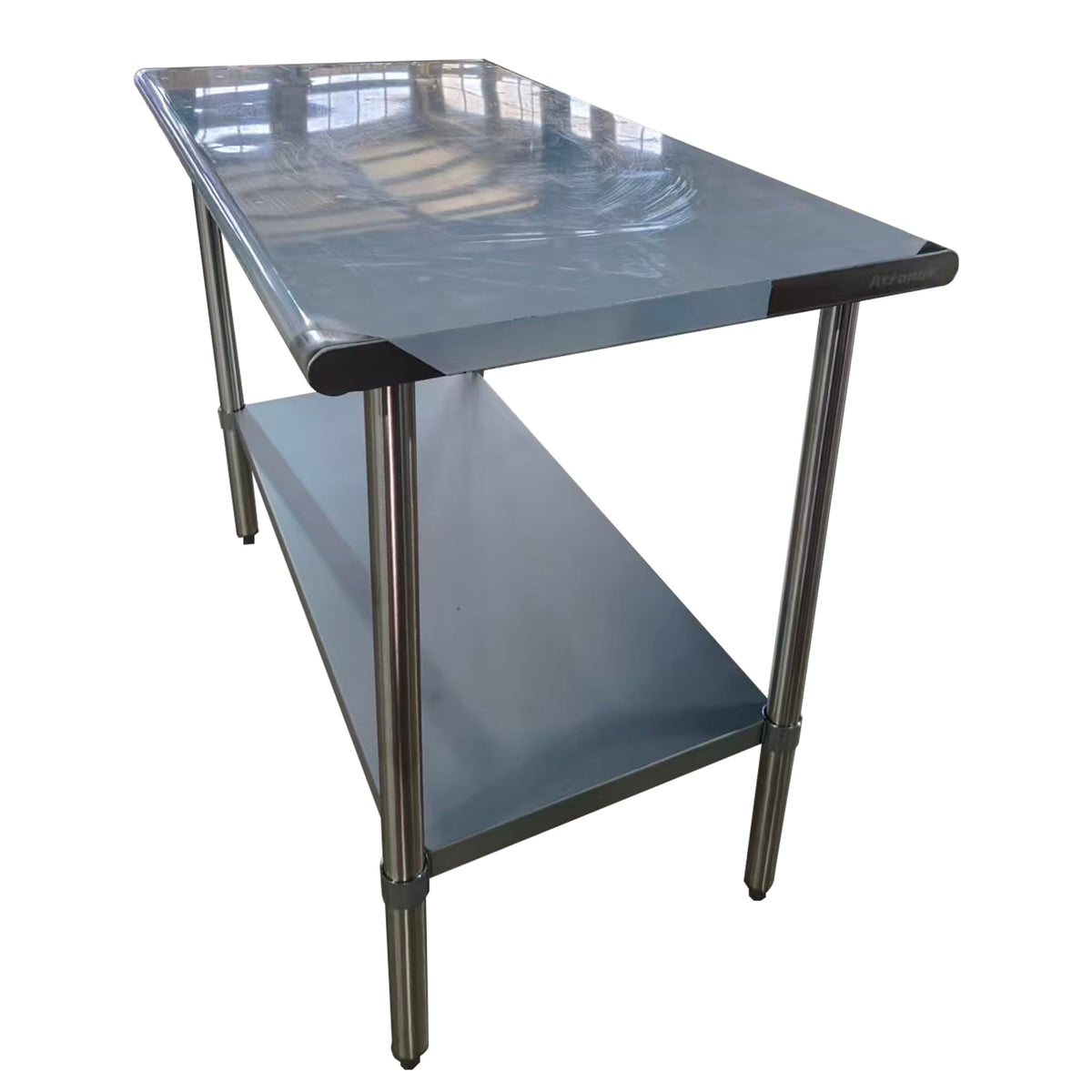 Stainless Steel Table for Prep & Work, 24x70 Inches, Metal Commercial Heavy Duty Table with Adjustable Under Shelf for Restaurant, Home and Hotel