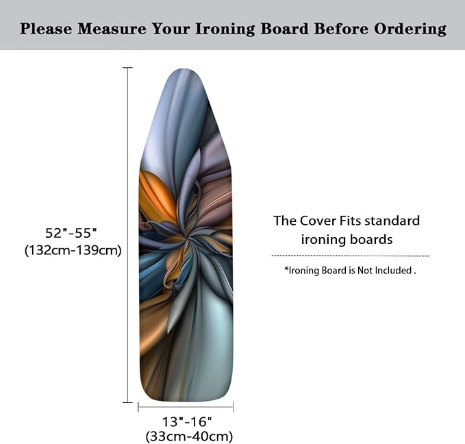 Brown Flower Ironing Board Cover Iron Pad Covers Padding