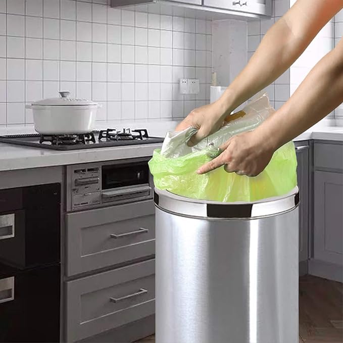 13-15 Gallon Trash Bags Plant Based Garbage Bags Recycling Unscented Tall