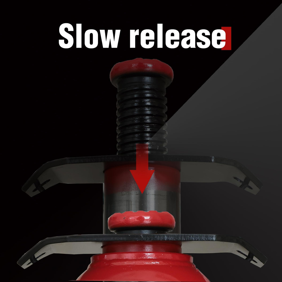Big RED TQ20006-1 Torin Welded Pneumatic Air Hydraulic Car Bottle Jack: Aluminum Alloy Pump and Special Slow Release Equipment for Auto Repair and House Lift, 20 Ton (40,000 LBs) Capacity, Red