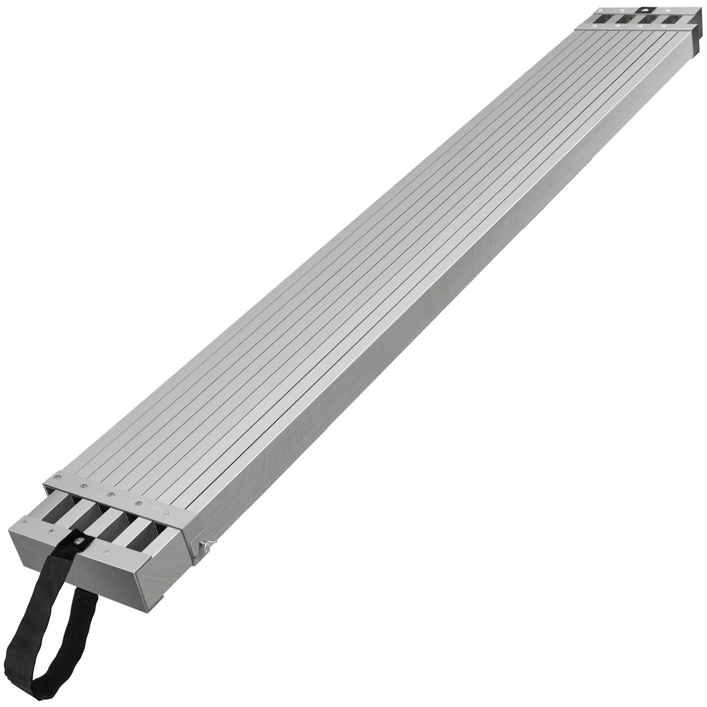 VEVOR Aluminum Telescoping Work Plank, 9-15FT, 500lbs Capacity, 12.5 inch Width, Scaffolding Plank with Skid-Proof Platform Scaffold Ladder Accessory