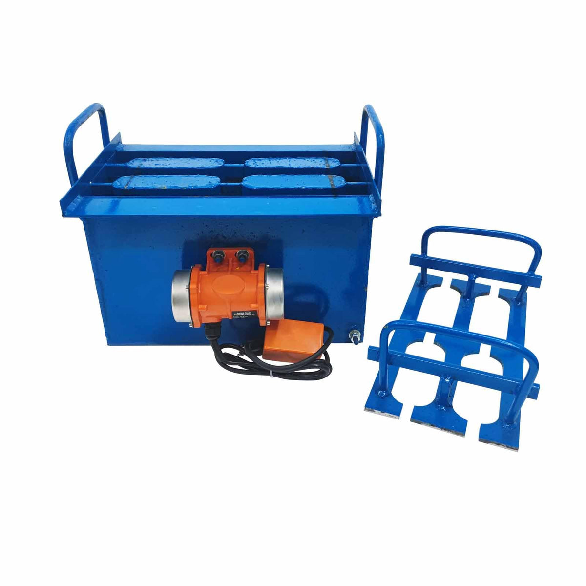 INTBUYING Concrete Brick Making Machine, Manual Hollow Soil Block Brick Forming Machine 110V, H13 Square Brick Size 15.7X7.8X7.8inch(400x200x200mm)