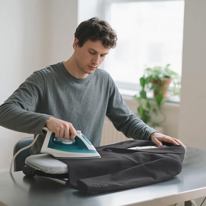 Small Ironing Board with Iron Holder, RAINHOL Countertop Mini Ironing Board