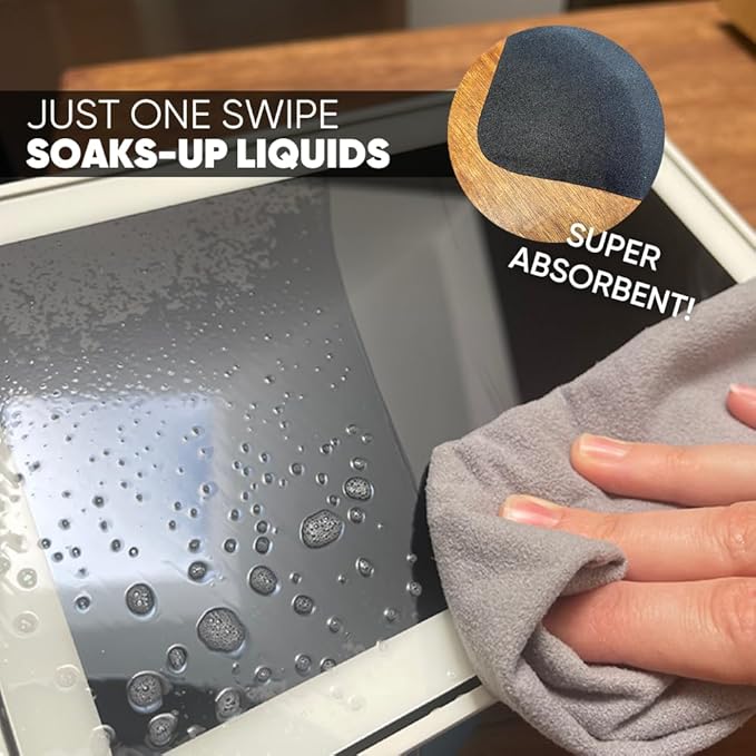 Premium Lens Screen Cleaning Cloth by Microfiber Wholesale | Gray | 8”x8” |