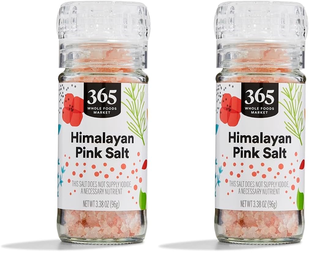 365 by Whole Foods Market, Himalayan Pink Salt Grinder, 3.38 Ounce (Pack of 2)