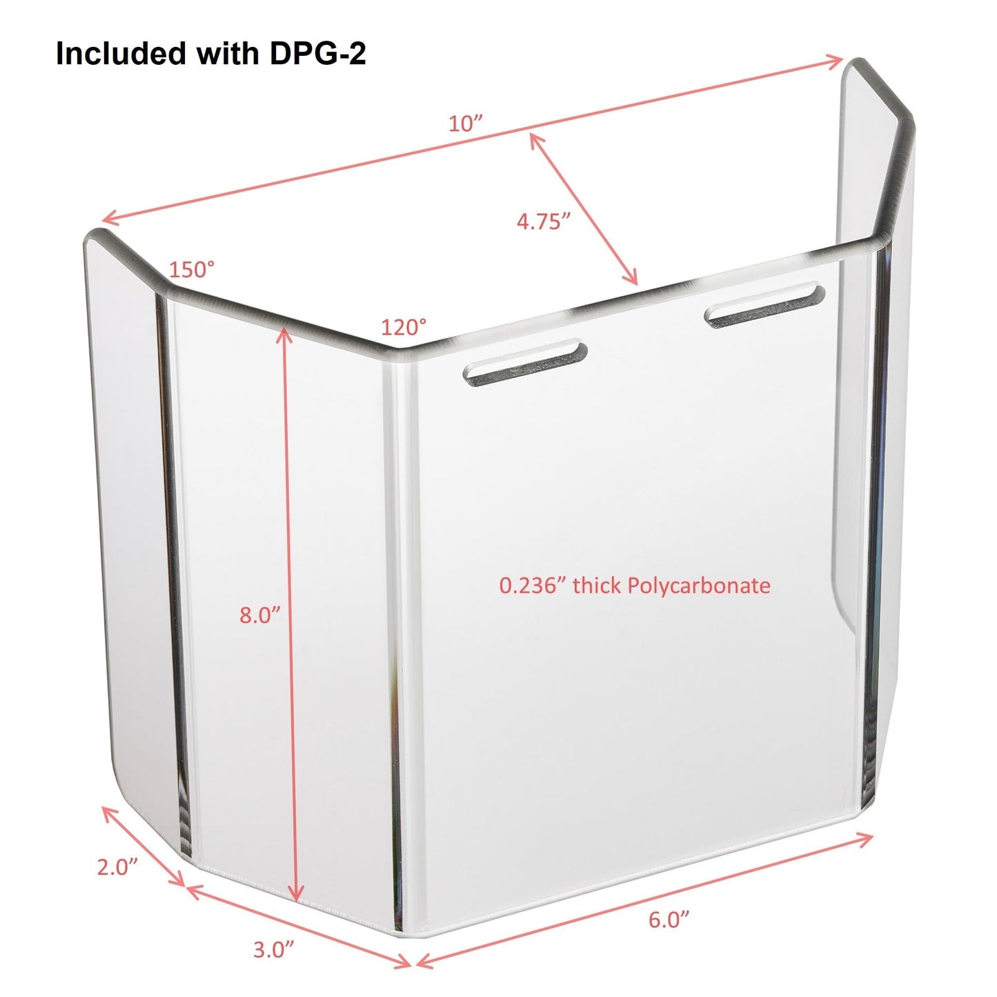 ATS DPG-2 Heavy-Duty Drill Press Guard, OSHA Standard Safety Shield for 4.0" to 6.5" Large Round Columns, Standard Model, Aluminum & Lexan, Made in USA