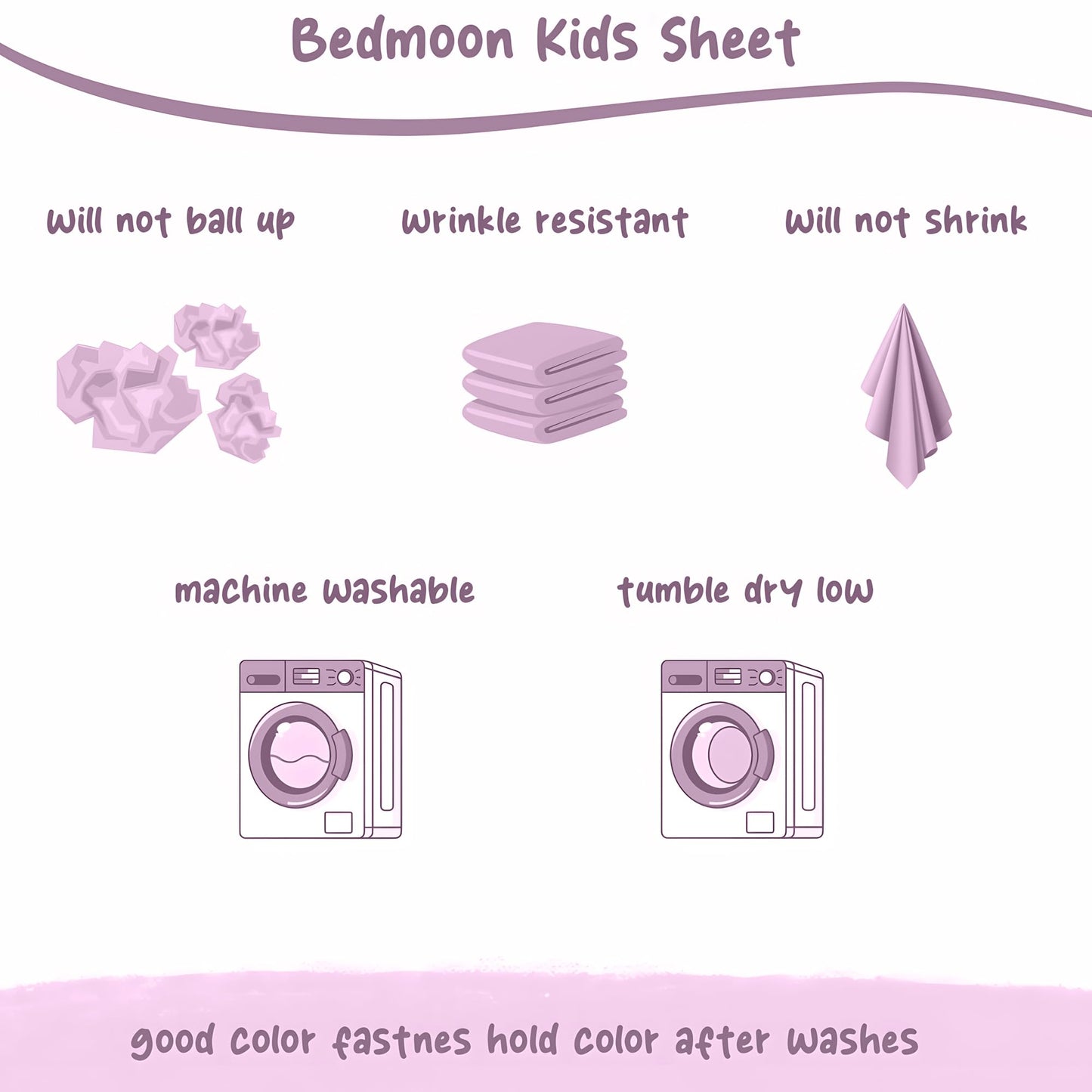 Softan Kids Bed Sheet Set, 4-Piece Full Size Sheets, Microfiber Fitted Sheet with 15 Inches Deep Pocket and Corner Straps, Breathable & Silky Soft Castle Diamond Printed Sheet and Pillowcase Sets