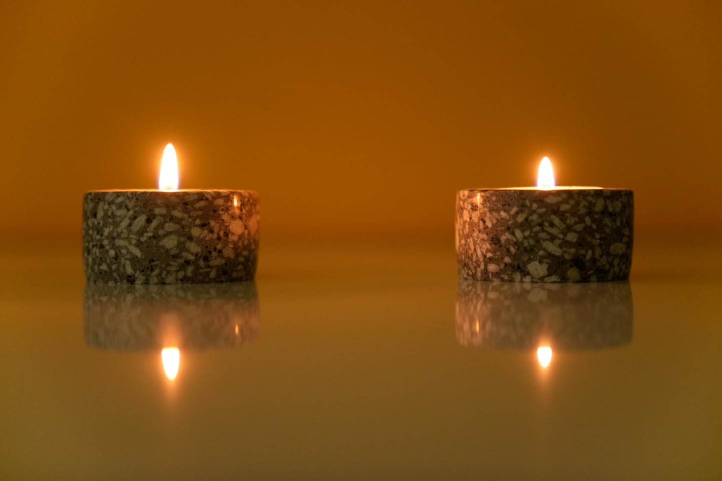 Natural maifanite Stone Tea Light Candle Holder(Set of 4) for Table Centerpieces, Valentines Day Decorations & Room Decor- Decorative Candles Holders for Wedding Gifts