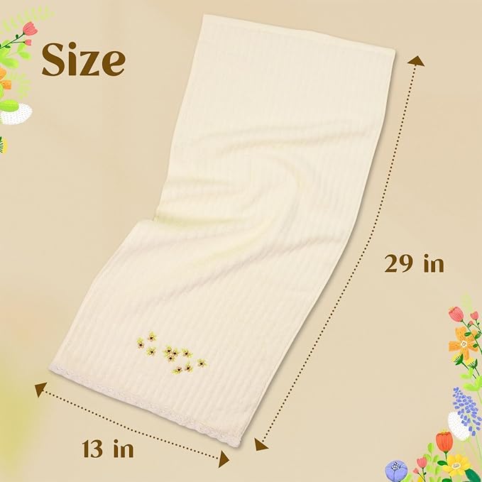 Jacquotha Floral Hand Towels Set of 2