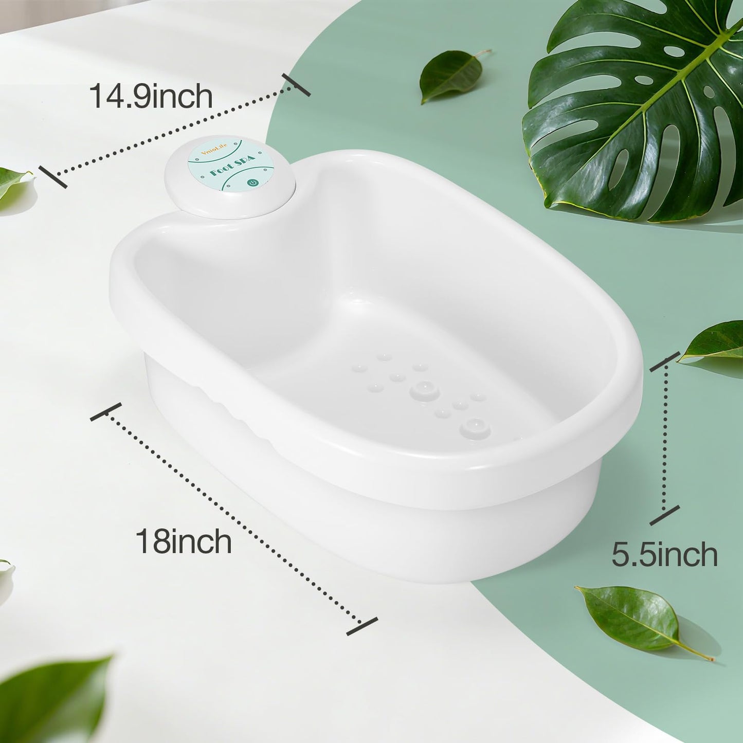 WL VnioLife Ionic Foot Bath Detox Machine with Bag, Portable Detox Foot Spa System, Ion Cleanse Detox Set for Home Beauty Salon Spa Use with Replacement Arrays, 100 Liners