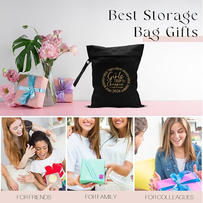 Girls Trip Gifts Wet Dry Bag, Beach Bag Wet Bag Favors,