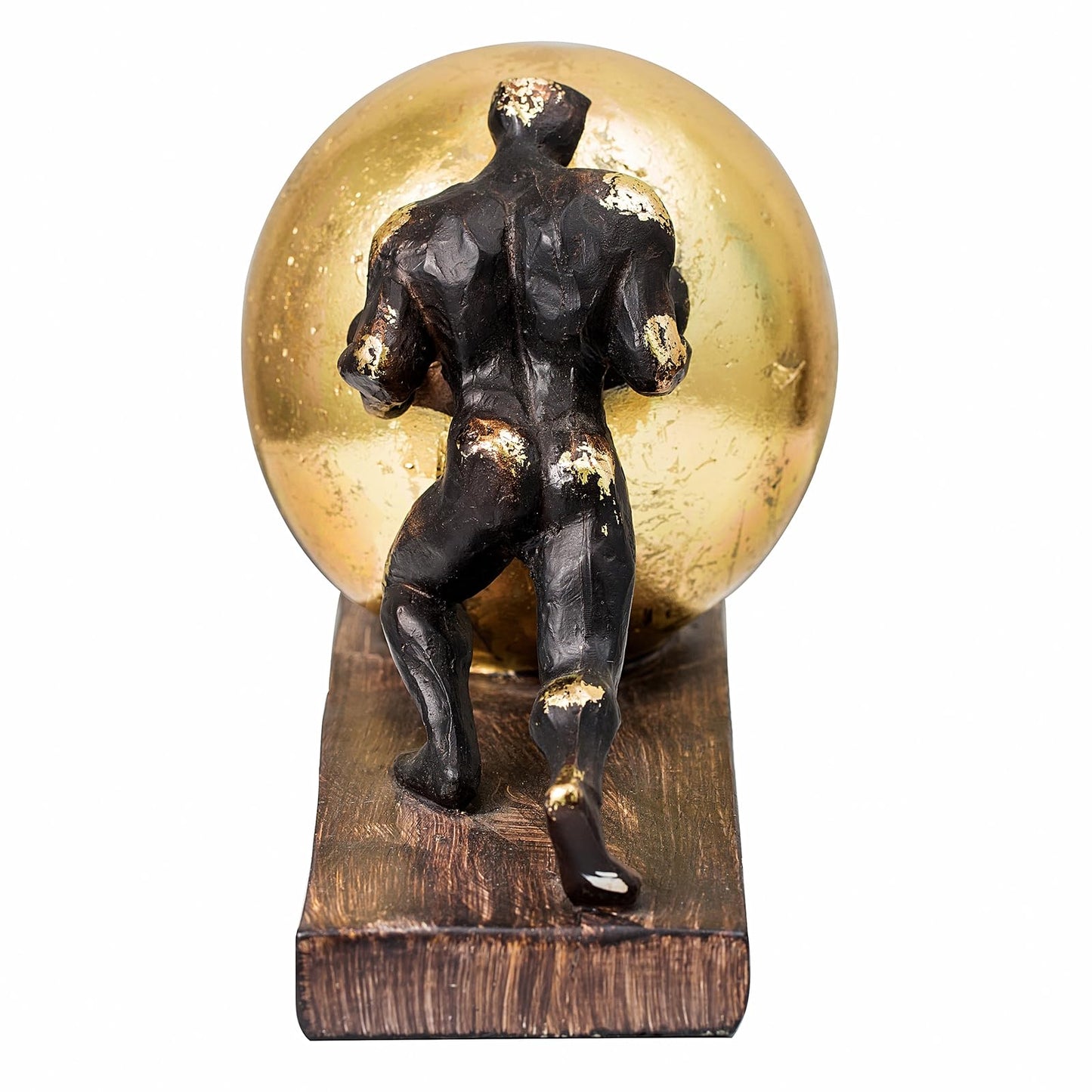 Lukitas Sisyphus Sculpture Home Decor, Struggler Statue, Sportsman Figurine Ornament for Office Living Room, Resin L8.5''