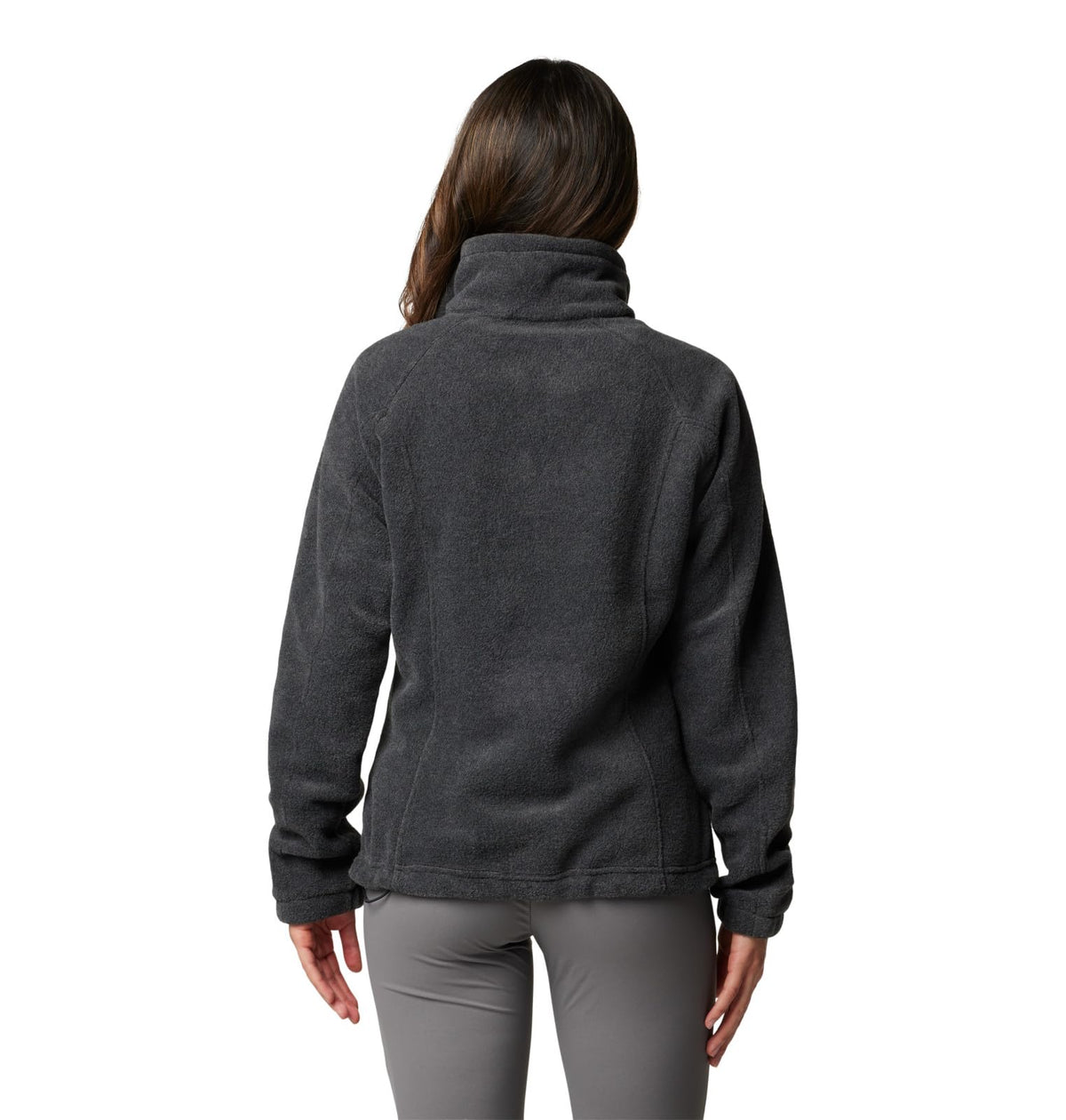Columbia Womens Benton Springs Full Zip Fleece Jacket, Charcoal Heather, Large