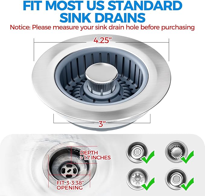 Kitchen Sink Drain Strainer