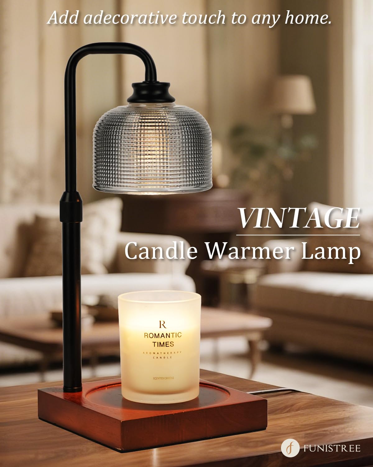 Candle Warmer Lamp with Timer Dimmable, Adjustable Height Candle Warmer,Mothers Day Birthday Gifts for Women Mom House Warming Gifts New Home, Wax Warmer for Jar Candles with 2 Bulbs
