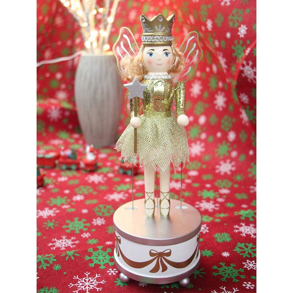 FUNPENY Classic Queen Ballet Dancer Nutcracker, Festive Collectible Nutcracker with Music Box, 12" Tall