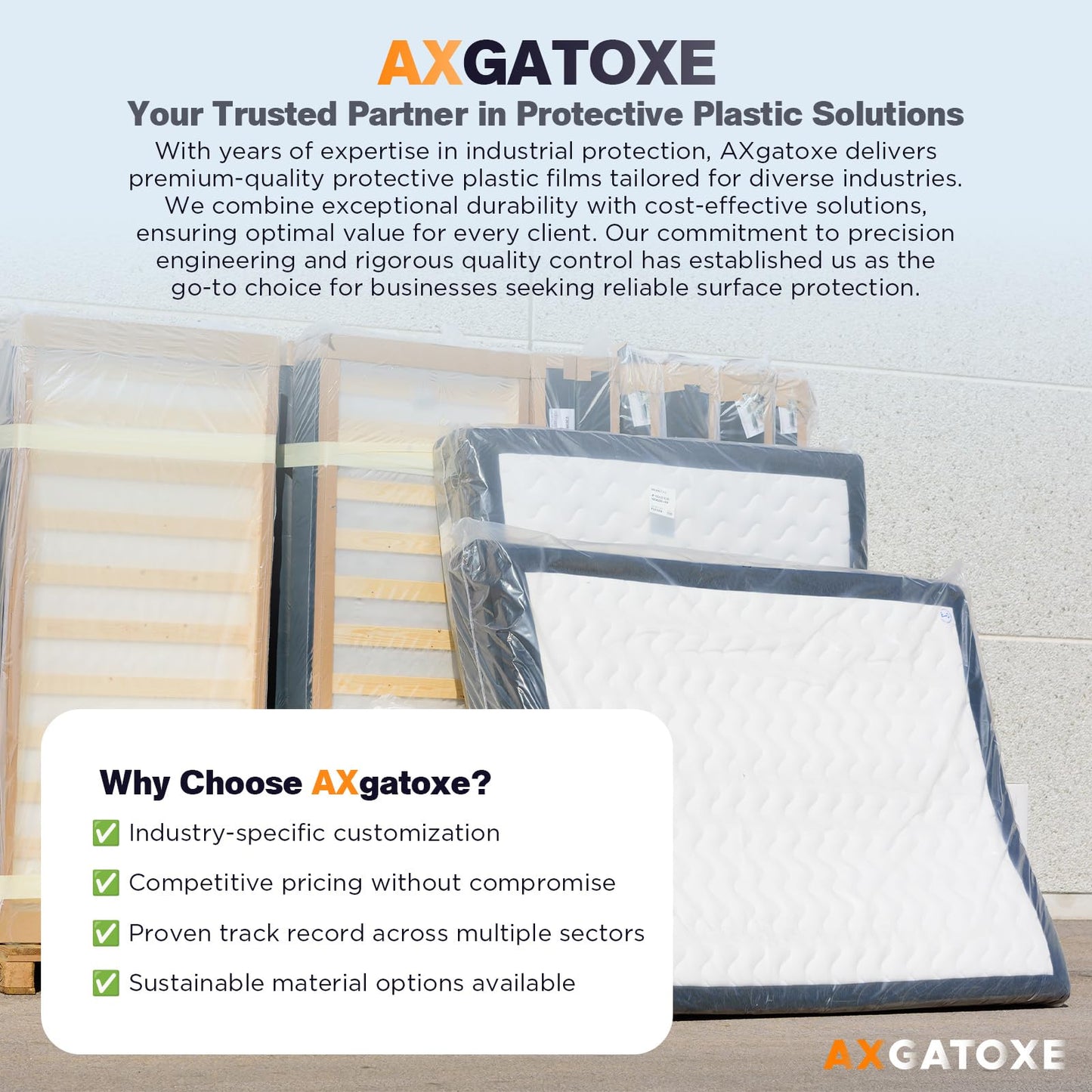 2PCS Plastic Mattress Bag for Moving Storage, Waterproof Mattress Cover, Mattress Protector for Moving Supplies - Queen Size (1.5MIL)