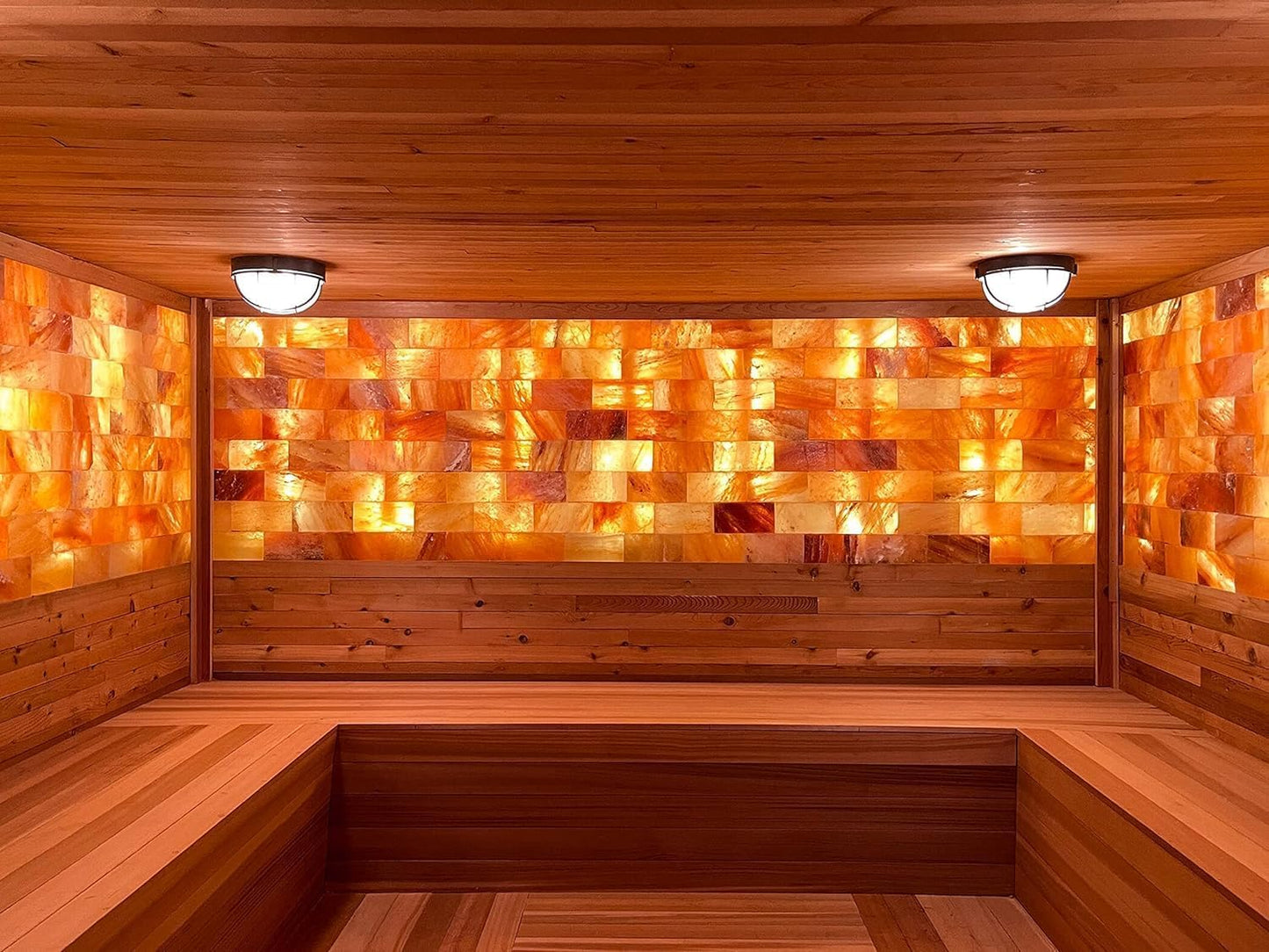 Himalayan Pink Salt Tiles 8x4x1 – Pack of 100 | Natural Salt Wall Bricks for Spa, Sauna, Therapy Rooms & Wellness Décor