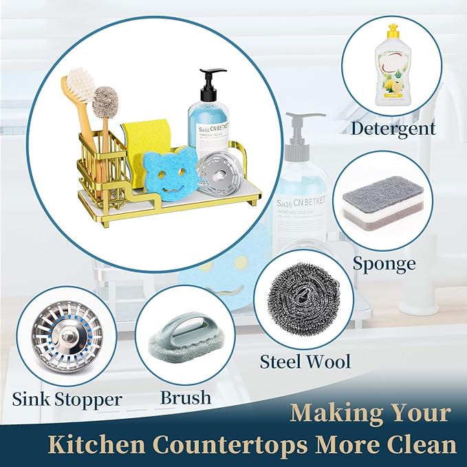 Consumest Sponge Holder for Kitchen Sink