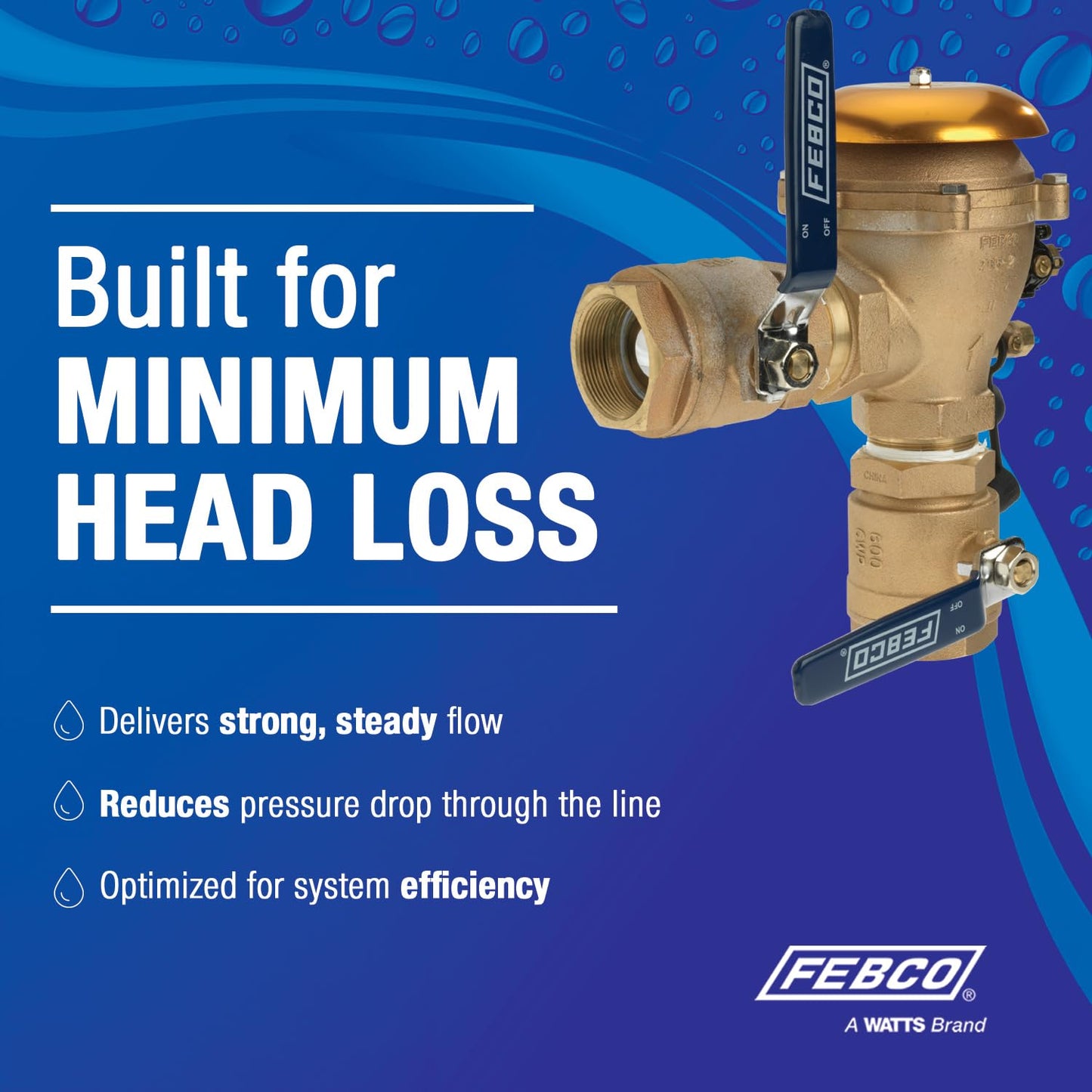 Febco 765 Series 1-1/2" Bronze Pressure Vacuum Breaker Backflow Preventer, Quarter Turn Shutoff, NPT Connections, Freeze Sensor with SentryPlus Alert Technology, Industrial Plants, Irrigation System