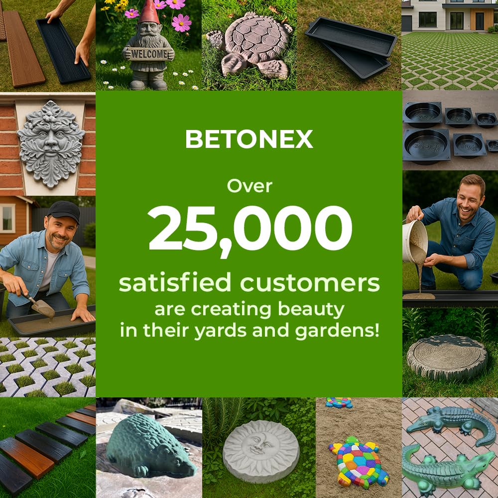 BETONEX Concrete Grass Pavers Breeze Block Paving Bricks Mold ABS 4mm Parking - Plastic Mold for Concrete Paving Cement - Pathmaker Form