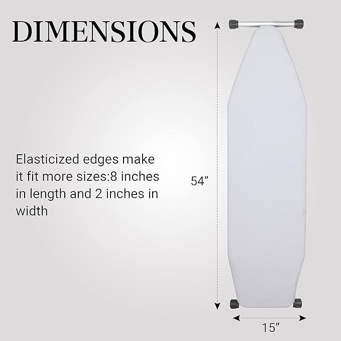 Ironing Board Cover and Pad | 100% Cotton Cover