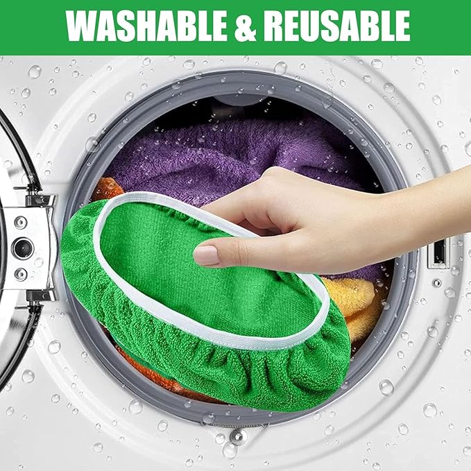 6 Pack Reusable Microfiber Mop Pads