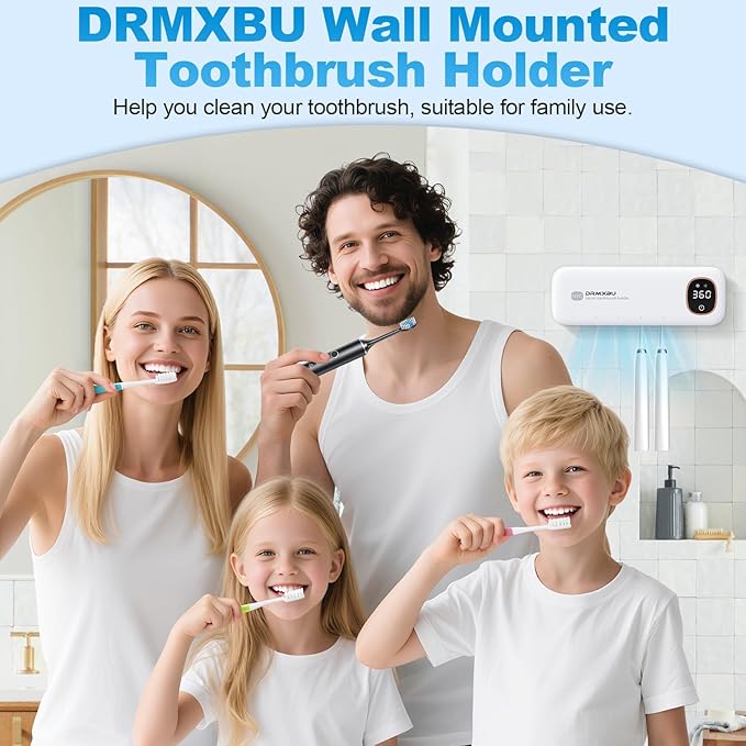Toothbrush Sanitizer and Holder, DRMXBU Toothbrush Holders
