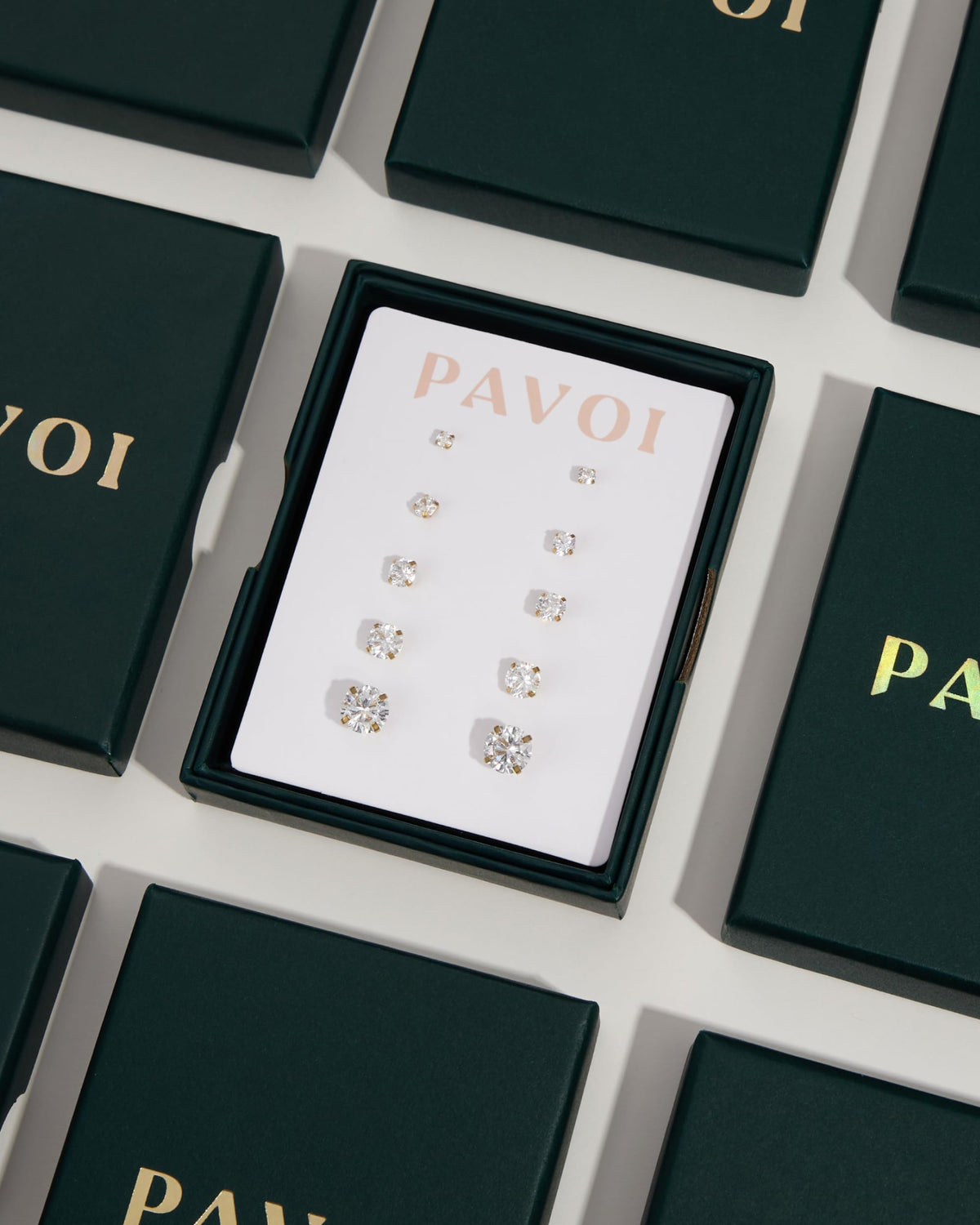 PAVOI 14K White Gold Plated S925 Sterling Silver Post Drop/Dangle Huggie Earrings for Women | Dainty Star Earrings