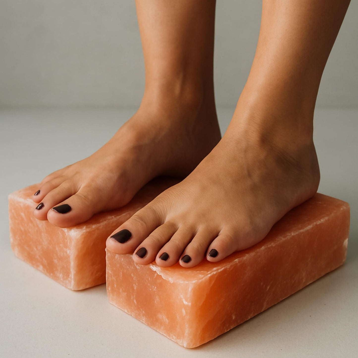 Himalayan Salt Foot Bricks Pair of Natural Pink Salt Blocks for Feet, Rest & Spa Stones Natural Salt Block, Salt Brick for Foot Soak, Relaxation & Odor Neutralizer
