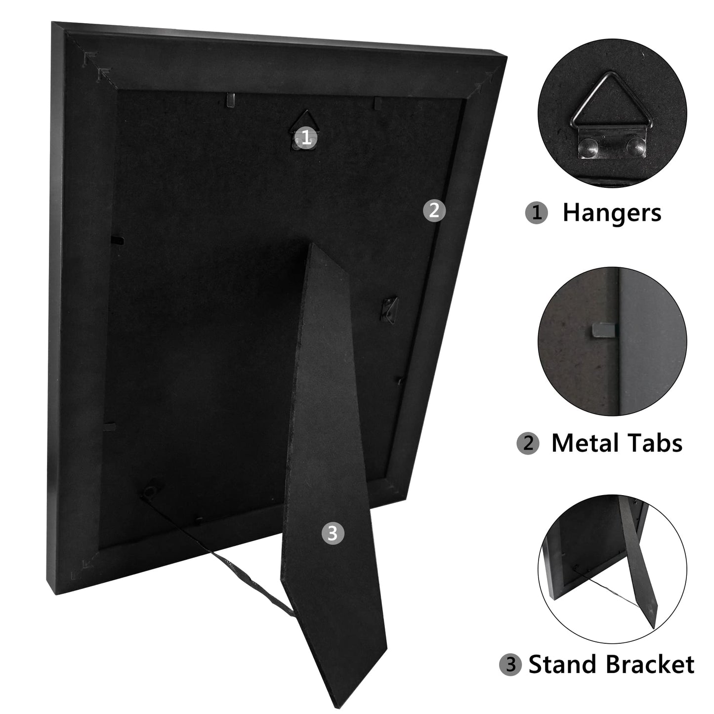 GraduationMall Graduation Photo Shadow Box Frame with Tassel Holder for 5x7 Pictures,Real Glass,Black over Gold Double Mat,Wall & Tabletop Design