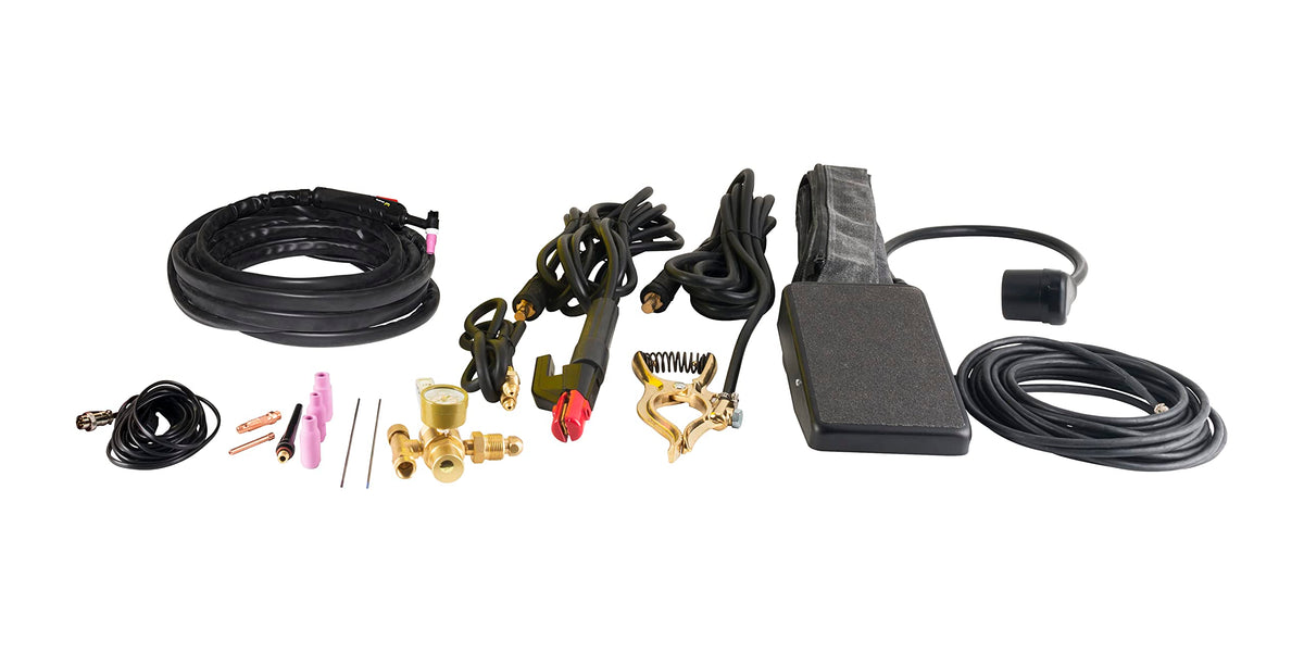 Weldpro Digital TIG ACDC 250GD AC DC 250 Amp Tig/Stick Welder with Pulse Memory function and Tig20 water cooled torch Dual Voltage welding machine