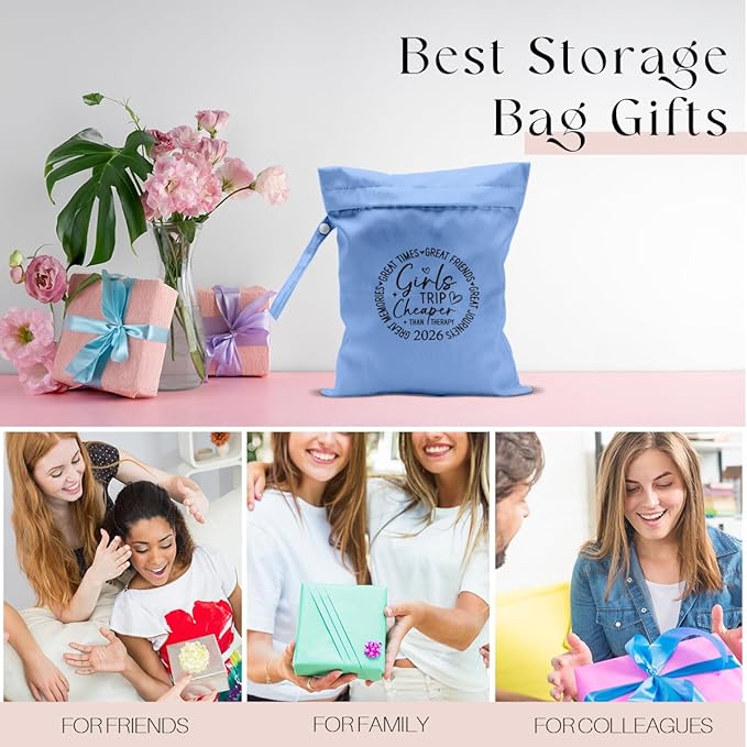 Girls Trip Gifts Wet Dry Bag, Beach Bag Wet Bag Favors,