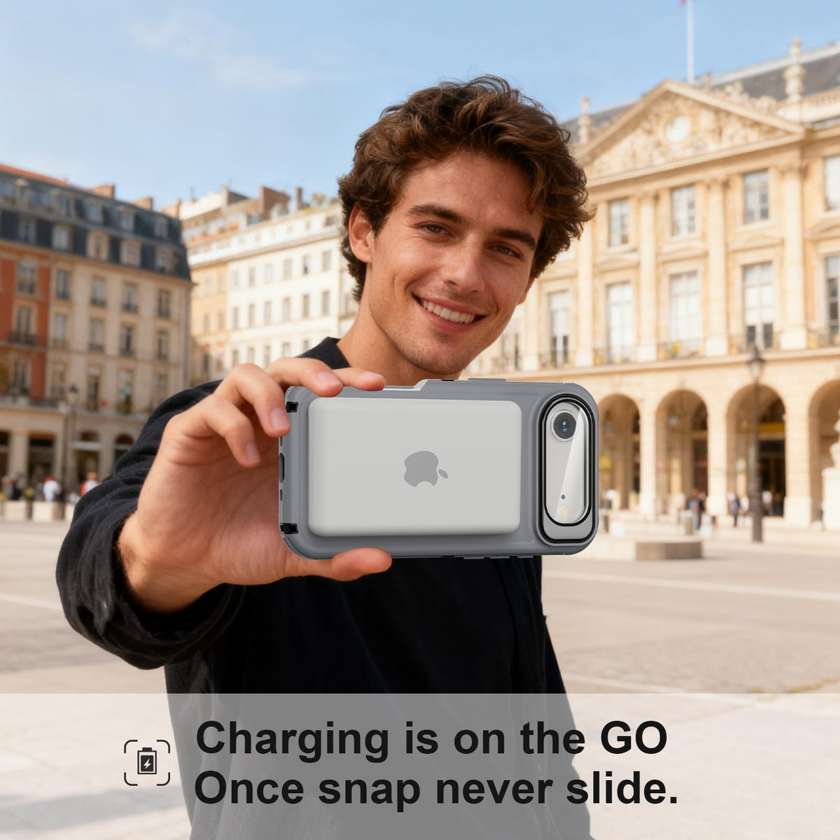 for iPhone 17 Air Case with Stand & Built-in Camera Cover Birthday Gifts for Women, MagSafe Compatible, Heavy-Duty Shockproof Protection, Magnetic & Rugged Phone Cover for iPhone 17 Air 6.5''