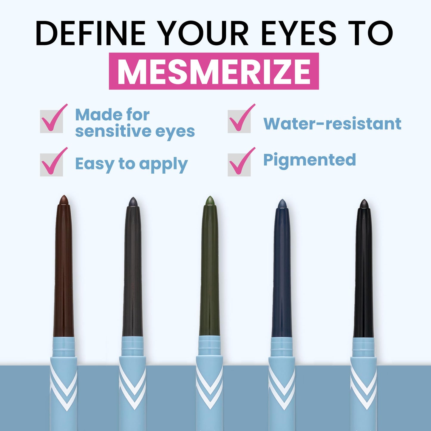 Prime Prometics PrimeEyes Glide Eyeliner for Mature Women – Water-Resistant, Long-Stay and Mess-Proof – Gel Cream Texture, Discreet Sharpener and Effective Smudger (Wood (Brown))