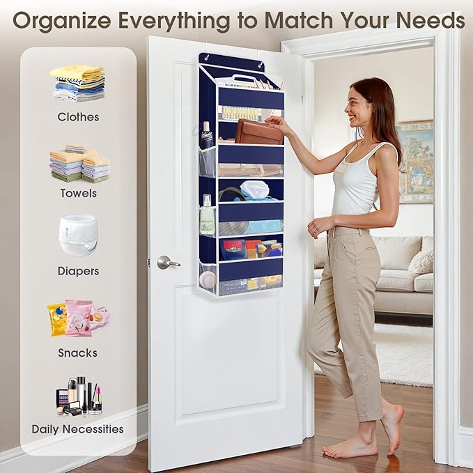 2 Pack Over The Door Organizer, Hanging Storage Organizer