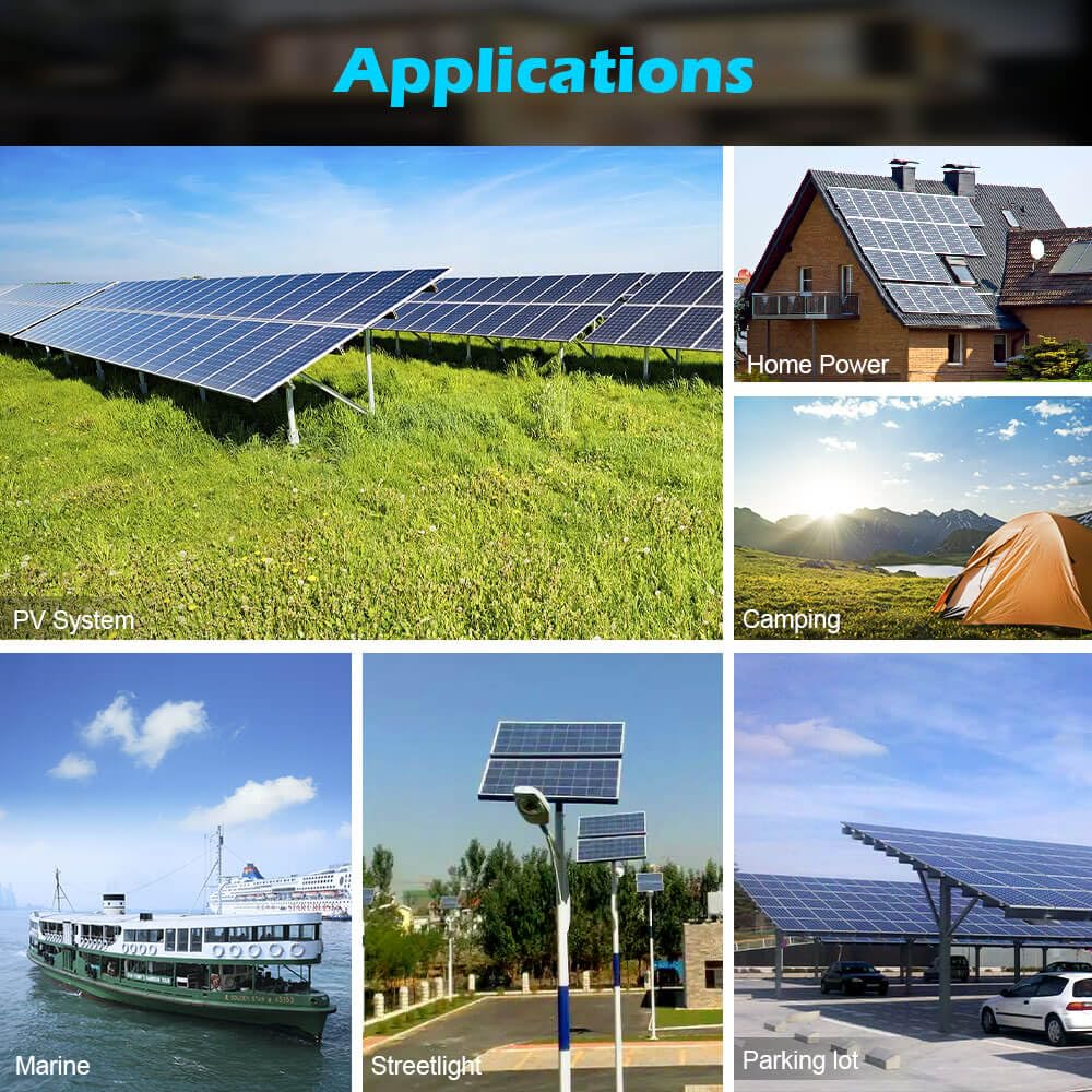 SUNGOLDPOWER 18PCS 550W Solar Panel,UL61730,18BB Monocrystalline Grade A Cell,Rigid,High Efficiency,IP68,charging 12V/24V/48V Battery on Rooftop,Yard,Marine,on/off Grid system CEC listed (Total 9900W)