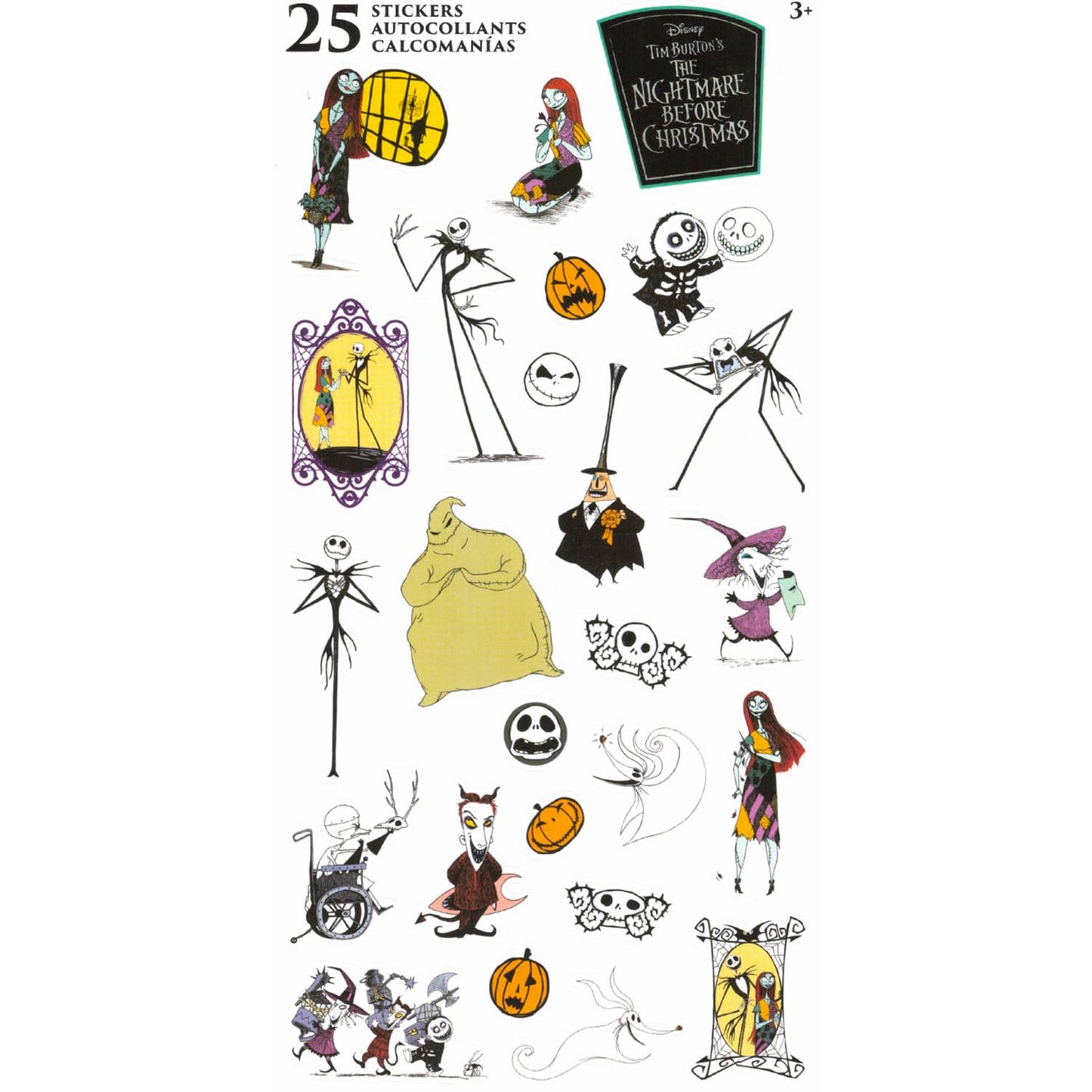 Nightmare Before Christmas Salt and Pepper Shakers Set - Jack Skellington Kitchen Accessories Bundle Collector Set Plus Stickers | Nightmare Before Christmas Collectibles
