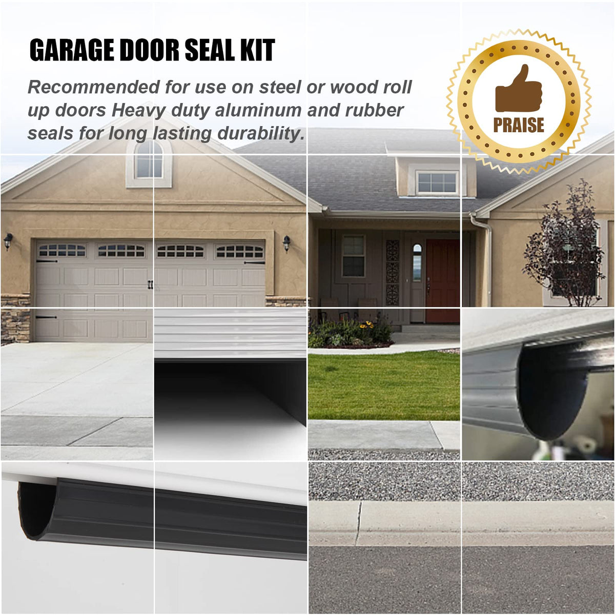 Replacement Wayne Dalton Garage Door Bottom Weather Seal 154448 (20 feet)