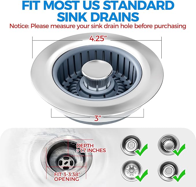zaa Kitchen Sink Drain Strainer