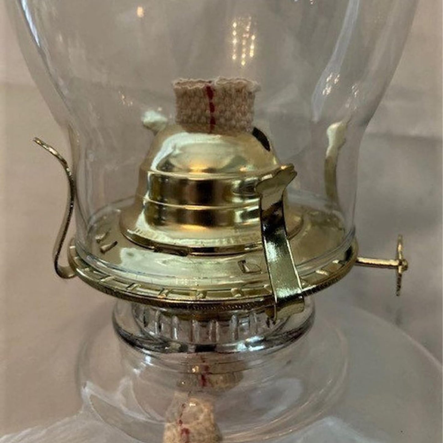 Pacify 3 Pack Oil Lamp Burner Kerosene Oil Lamp Parts Replacement #2 Brass Plated with 1 Roll 9.4FT Cotton Wick