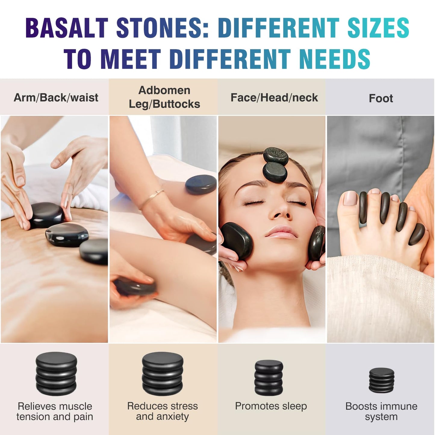 Goodtar Massage Stones Set with Warmer Kit Hot Rocks Bamboo for Massage Hot Stones Massage Warmer Kit with Temperature Control and Carry Bag for Home Use (11 Stones and 3 Sticks) Suitable for Gifting