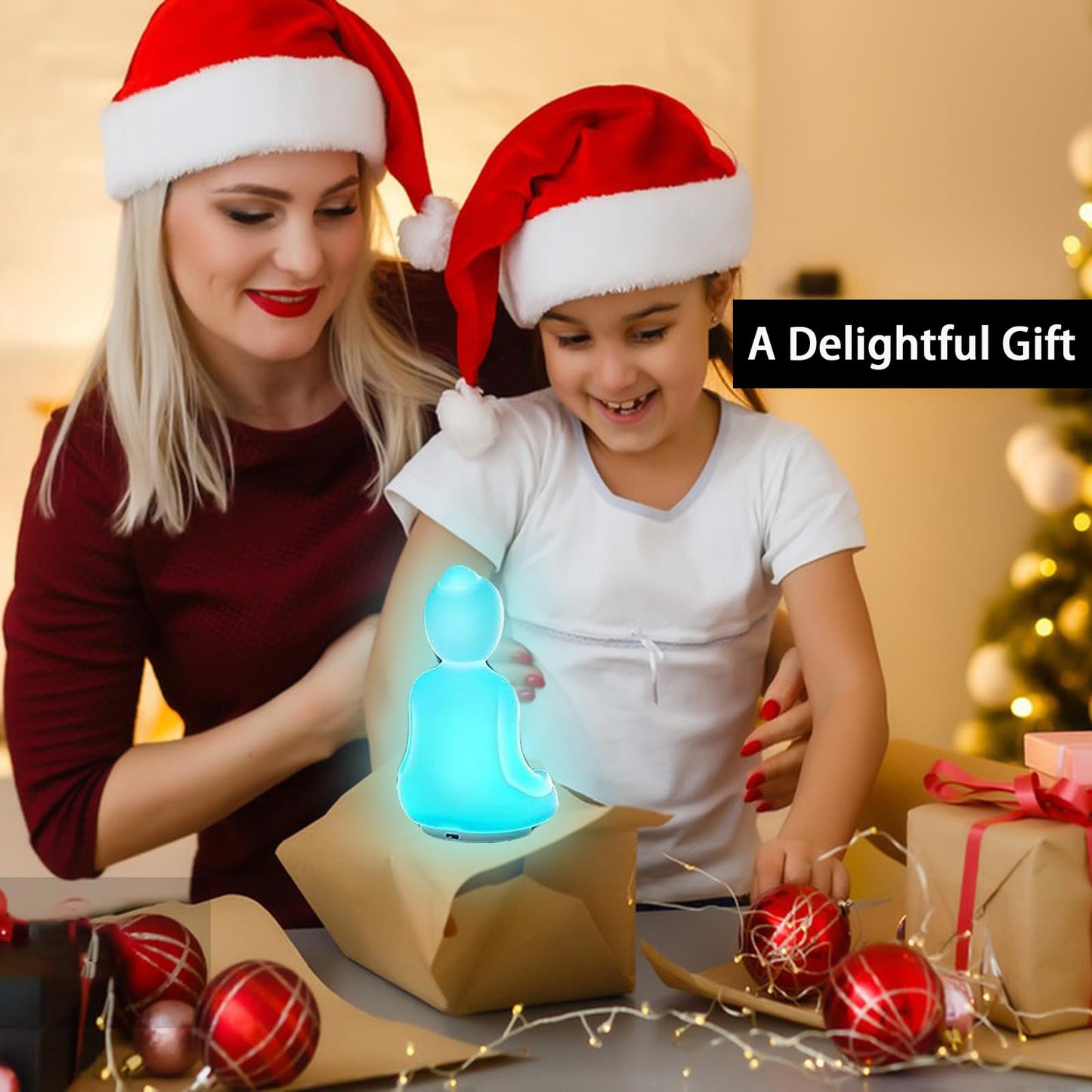 ETHORY Mindfulness Breathing Yoga 4-7-8 Guided Visual Meditation Breathing Light Rechargeable Relaxation Christmas Gifts Halloween Gifts