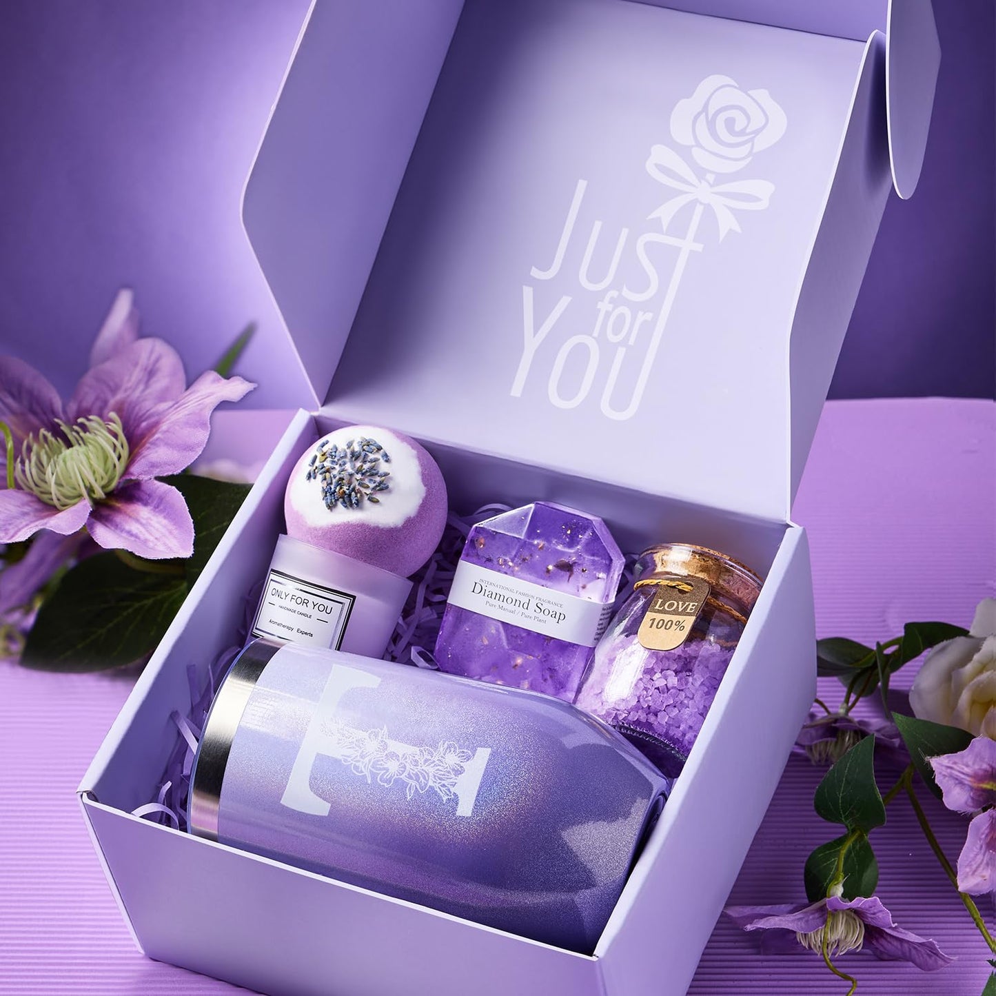 Gifts for Women, Mom - Relaxing Spa Gift Basket for Birthday, Mothers Day, Valentines Day, Christmas, Unique Gift ideas for Sister, Wife, Grandma, Gifts for Women Who Have Everything (T)