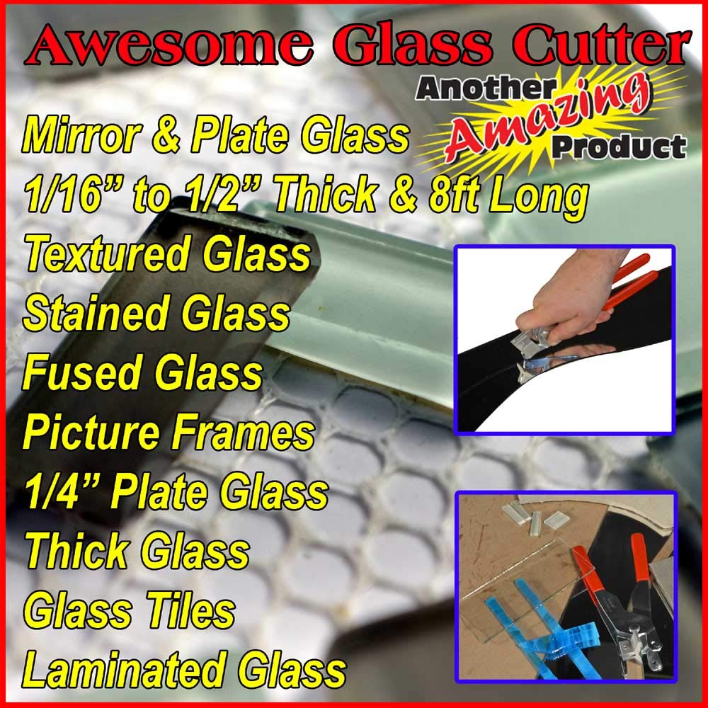 Ceramic Tile Cutters Kit - 4 Porcelain Drills, Hole Saw for Pipes, Blade for Notching, Grinder Saw for Cutting Sockets, File for Trimming Edges, Grout Rake for Cleaning