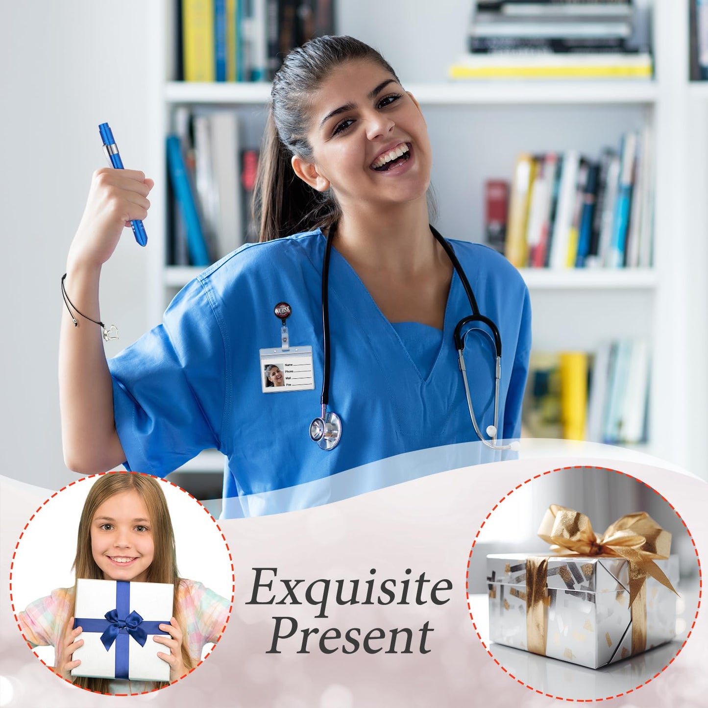 72 Pcs Nurse Week Gifts Bulk 2026,Nurses Appreciation Gift Set for Women Socks Makeup Bag Penlight Badge Reels Headband Bracelet Hair Rope for Graduation Gratitude Employees Doctor Hospital Staff Team