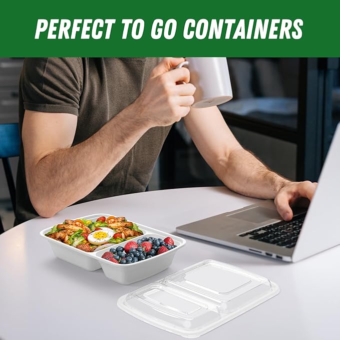 50 Pack 28 oz Meal Prep Containers Reusable