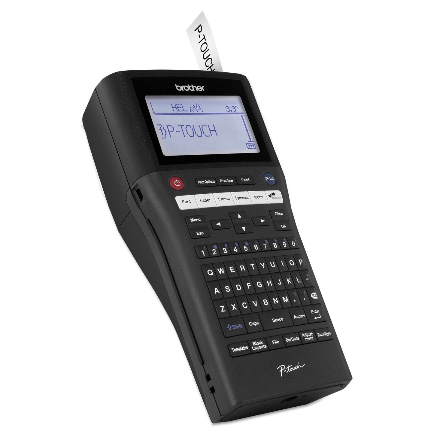 Brother P-touch, PTH500LI, PC-Connectable Label Maker, Rechargeable Portable Labeler, One-Touch Formatting, Brother Vivid Bright Display, Black